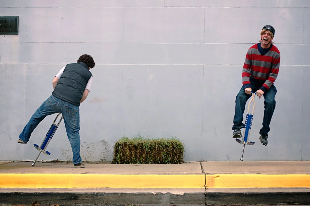 Pogo Sticks make an appearance.