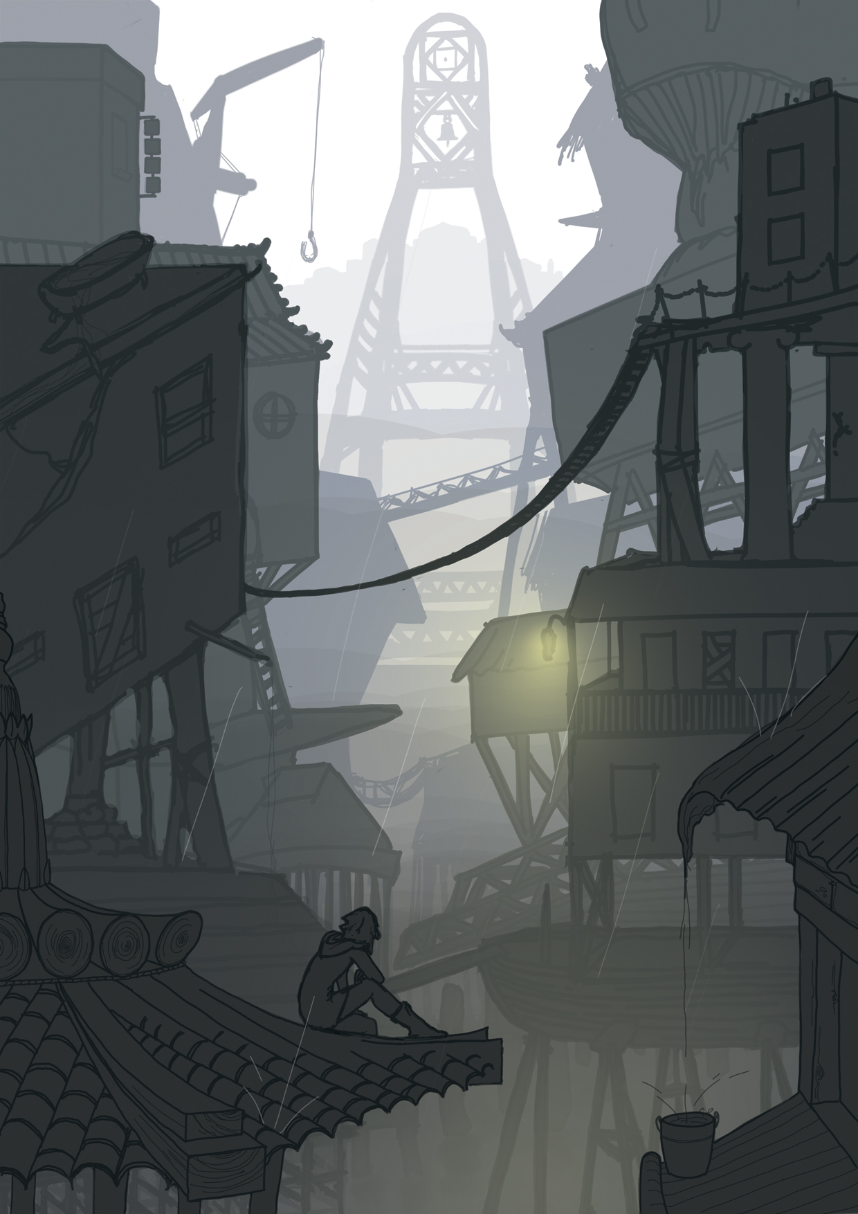 Drawing of Hatch City by my fabulous friend Roisin.