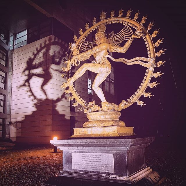 &quot;O Omnipresent, the embodiment of all virtues, the creator of this cosmic universe, the king of dancers, who dances the Ananda Tandava in the twilight, I salute thee.&quot; Presented by: The Department of Atomic Energy, Government of India