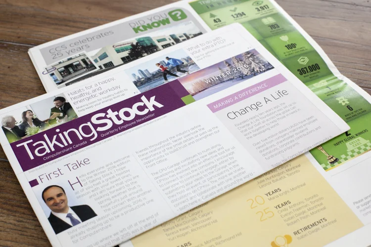 Financial Newsletter Design
