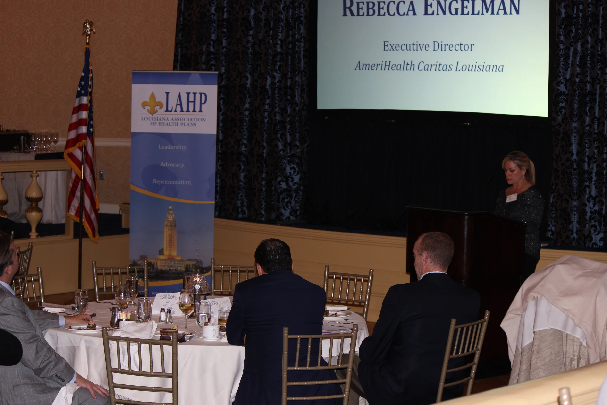  Michele Calandro of Blue Cross and Blue Shield presents the 2014 LAHP Board of Directors for election 