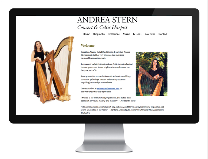 Andrea Stern, harpist