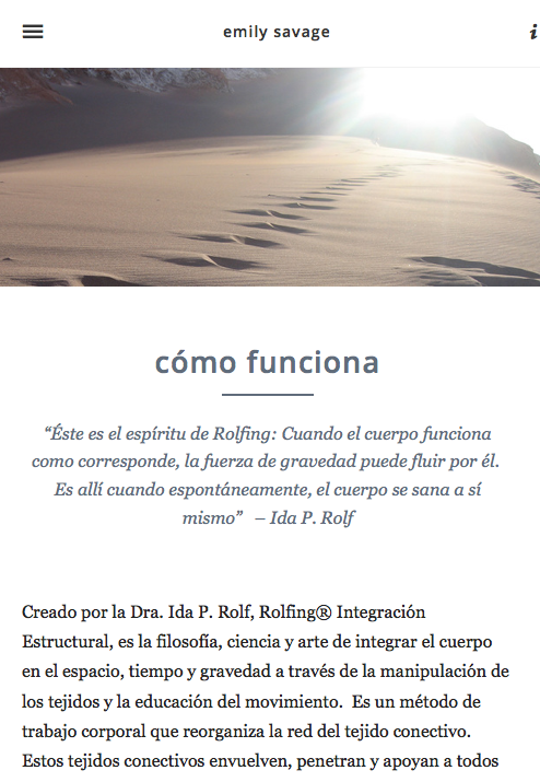 Emily Savage Rolfing
