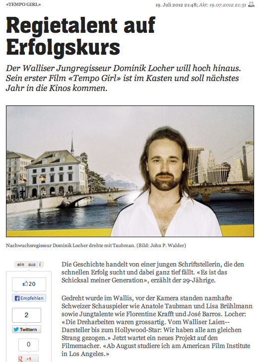 Press 20Minuten.ch