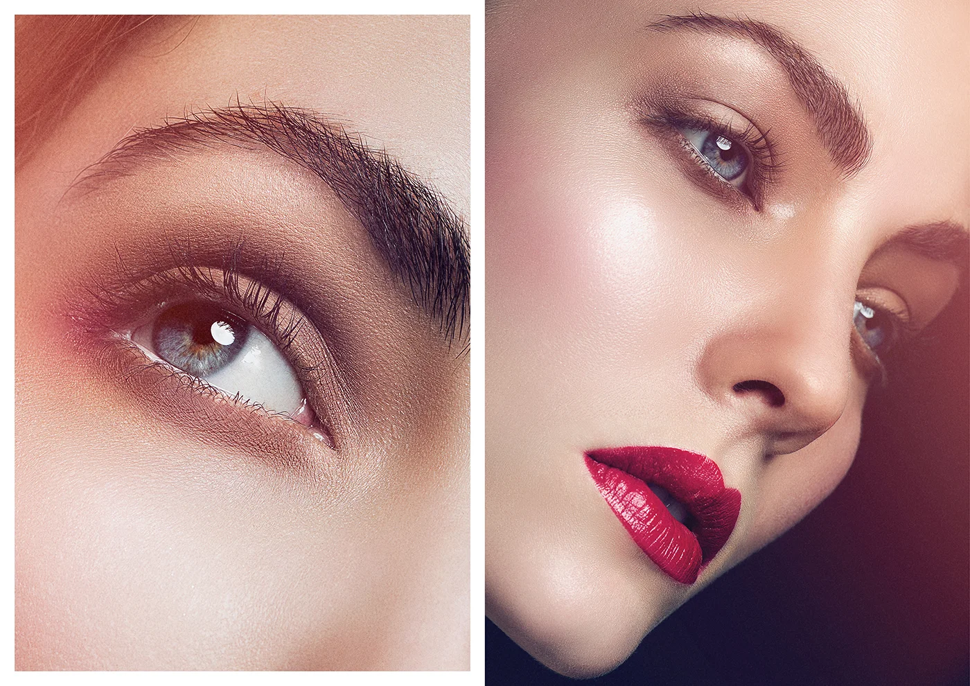  Makeup Artist Switzerland Zürich Madleina von Reding Beauty Editorial with red Lips Laurids Jensen Maskenbildner 