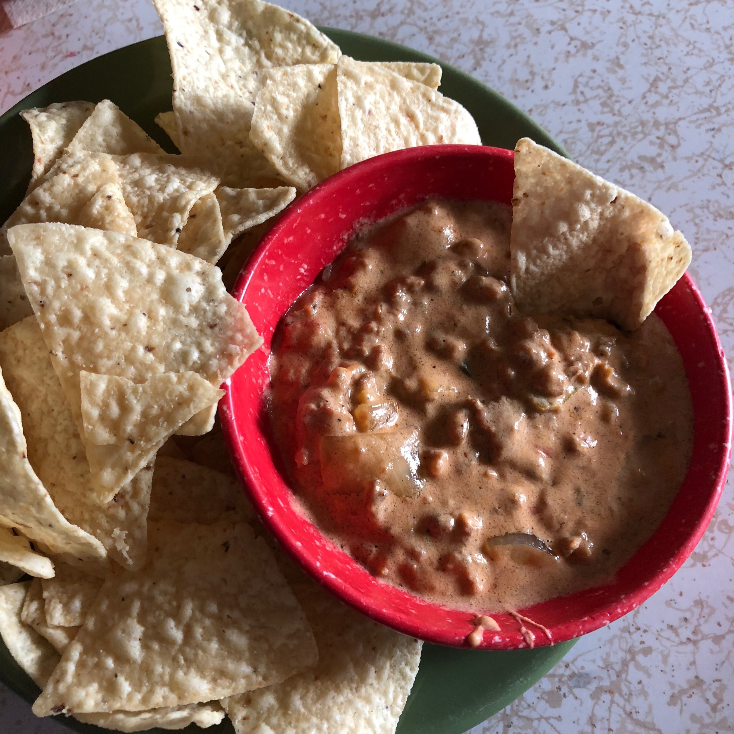 Super Bowl Sunday Sausage Dip