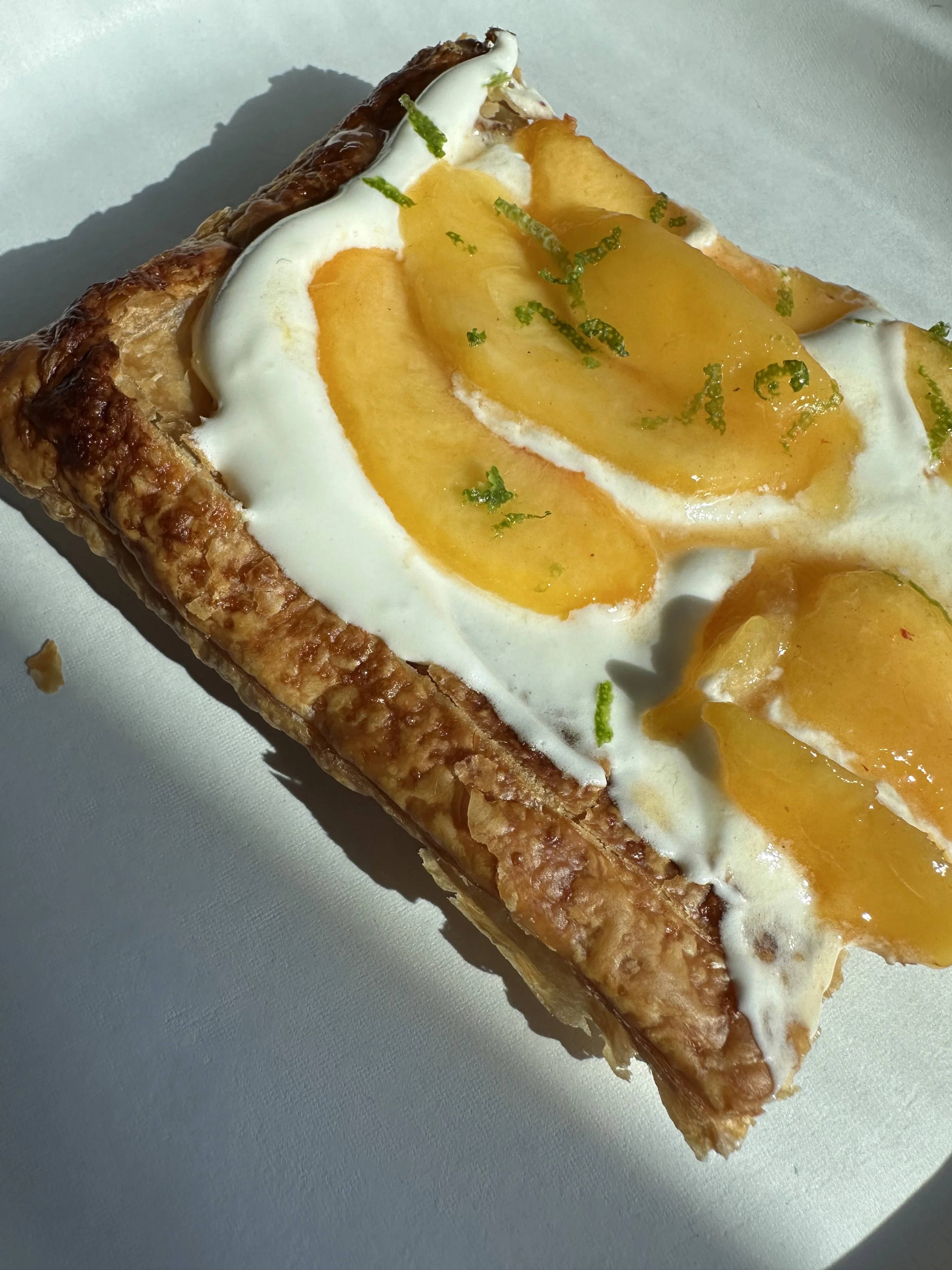 Peaches and Cream Tart