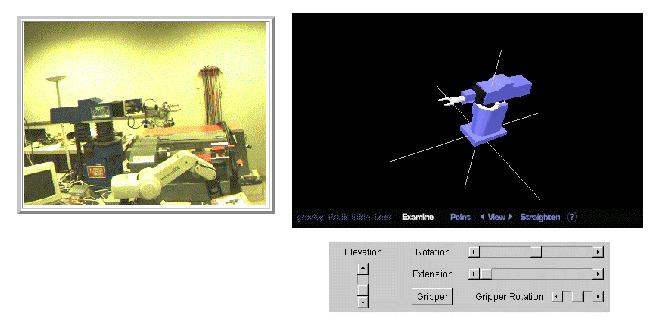 Live video and direct robot controls.