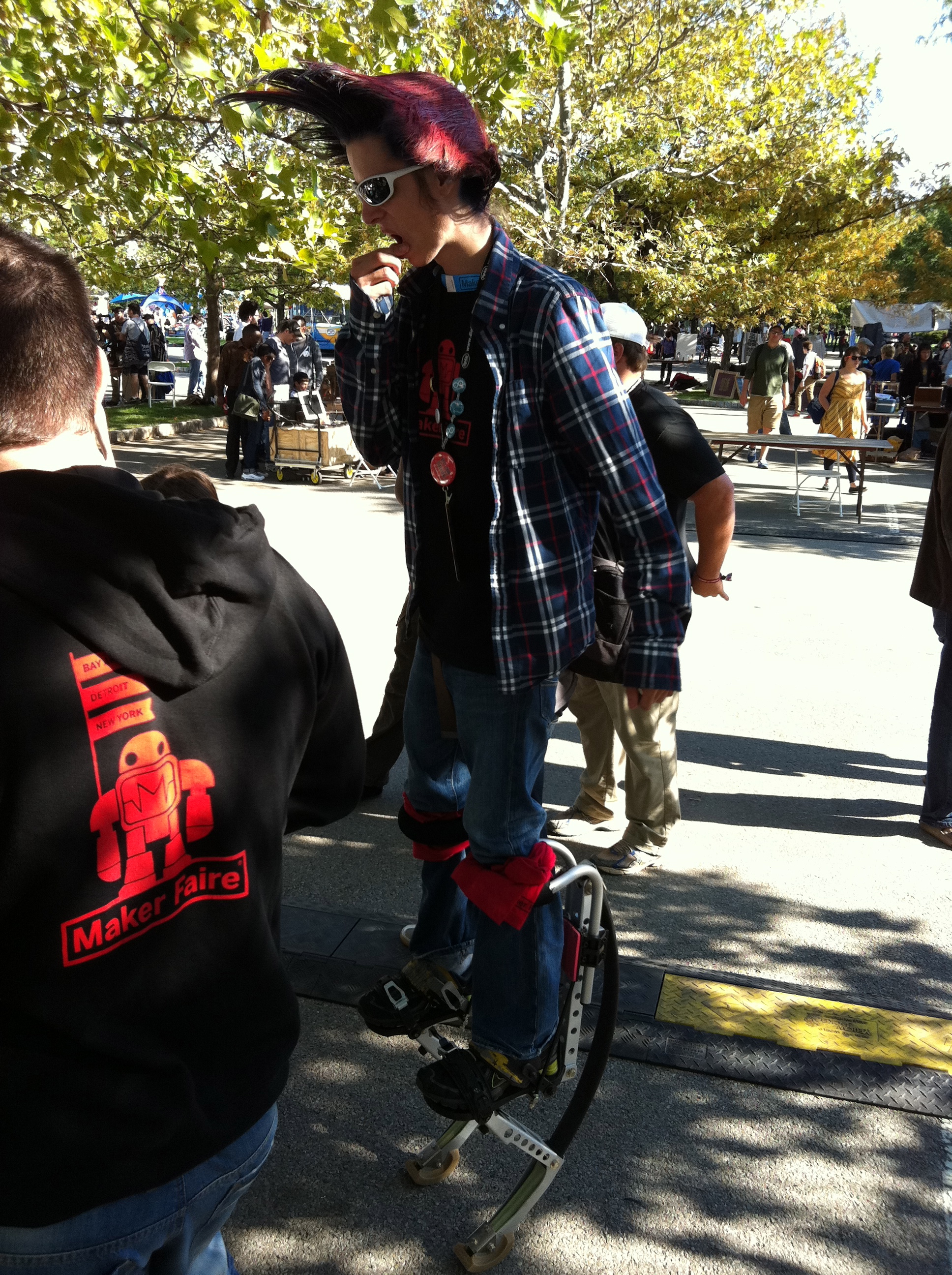 I went to Maker Faire. It's one part technology trade show and one part carnival sideshow.