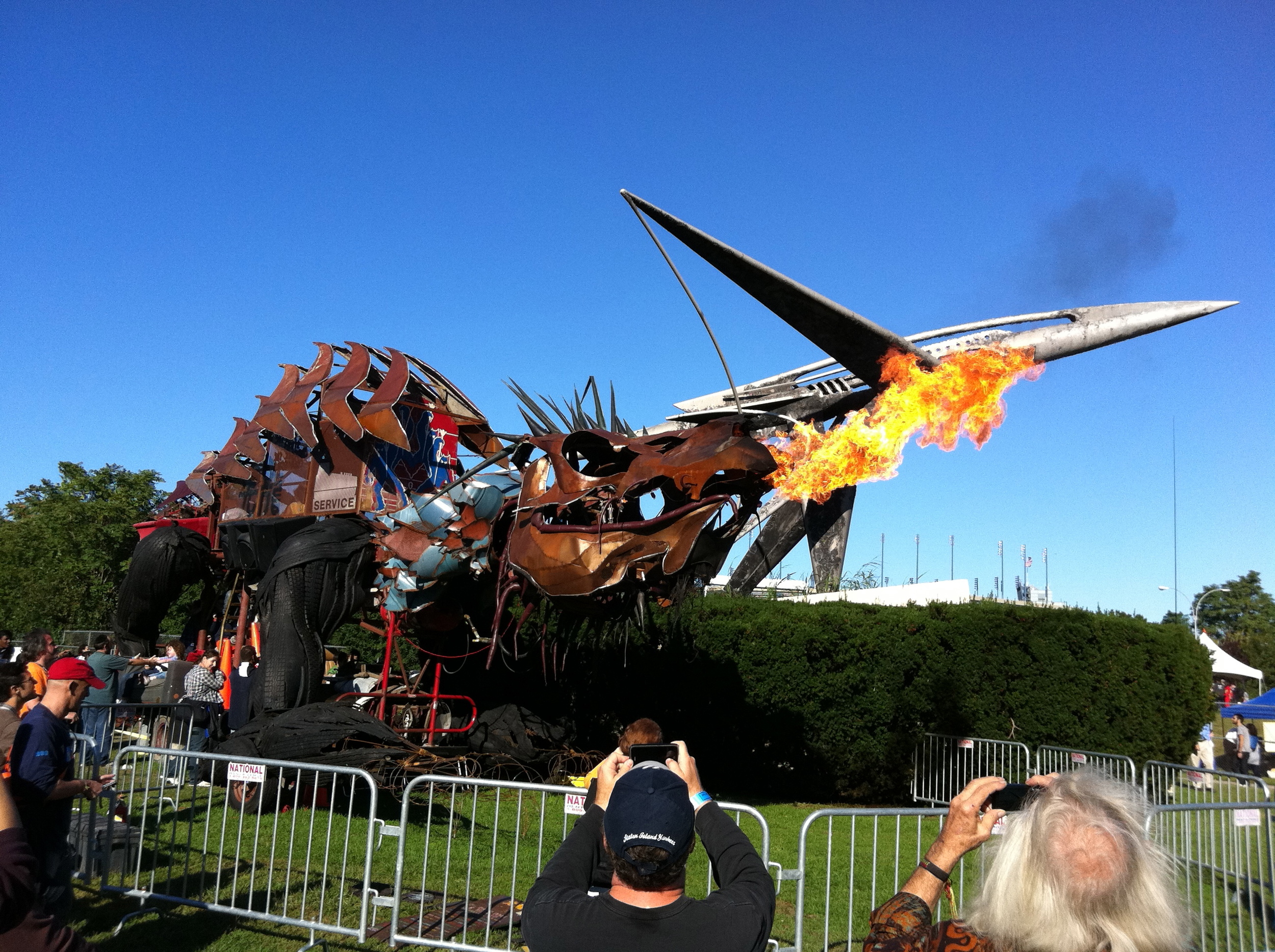 I went to Maker Faire. It's one part technology trade show and one part carnival sideshow.