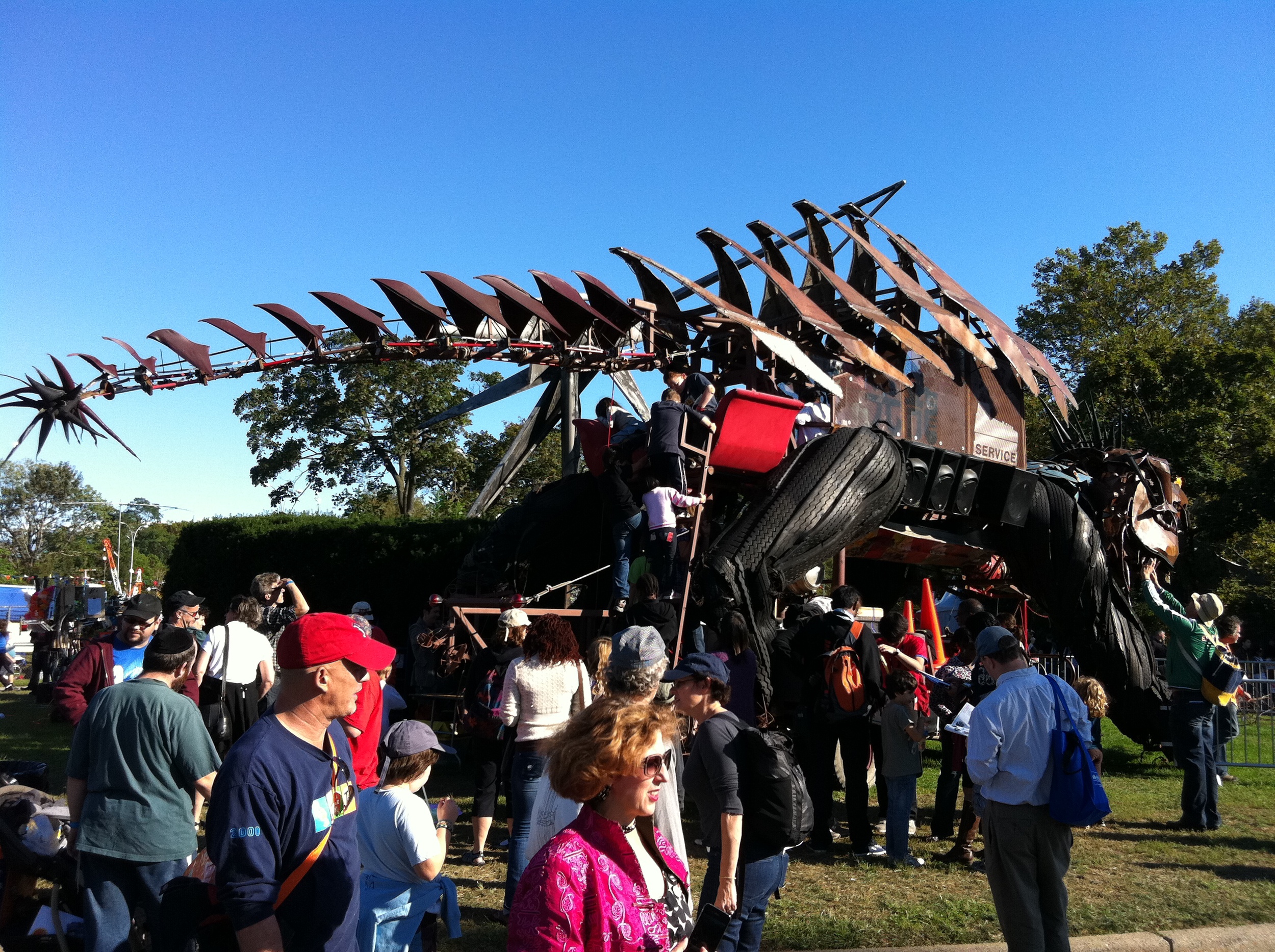 I went to Maker Faire. It's one part technology trade show and one part carnival sideshow.