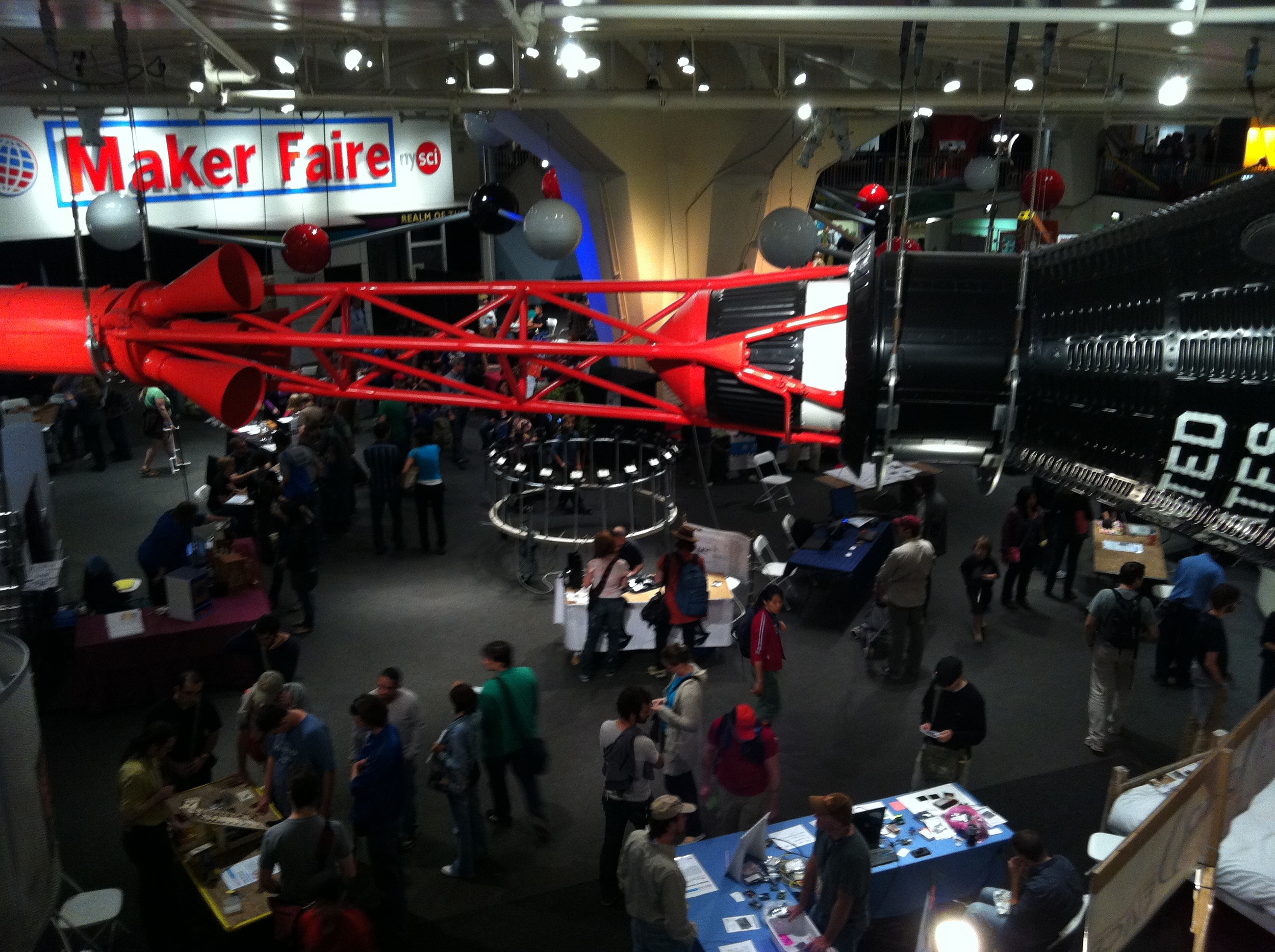 I went to Maker Faire. It's one part technology trade show and one part carnival sideshow.