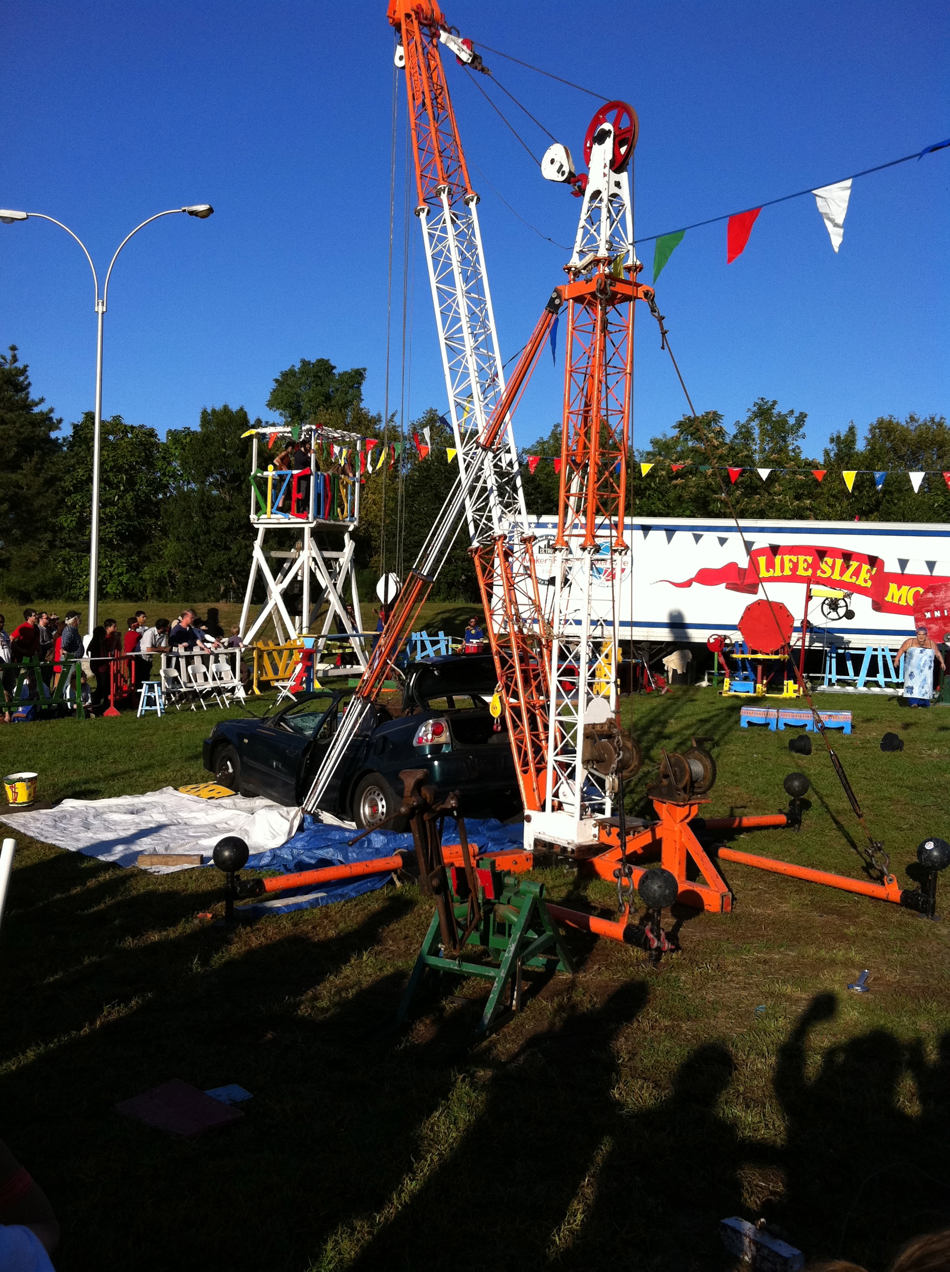 I went to Maker Faire. It's one part technology trade show and one part carnival sideshow.