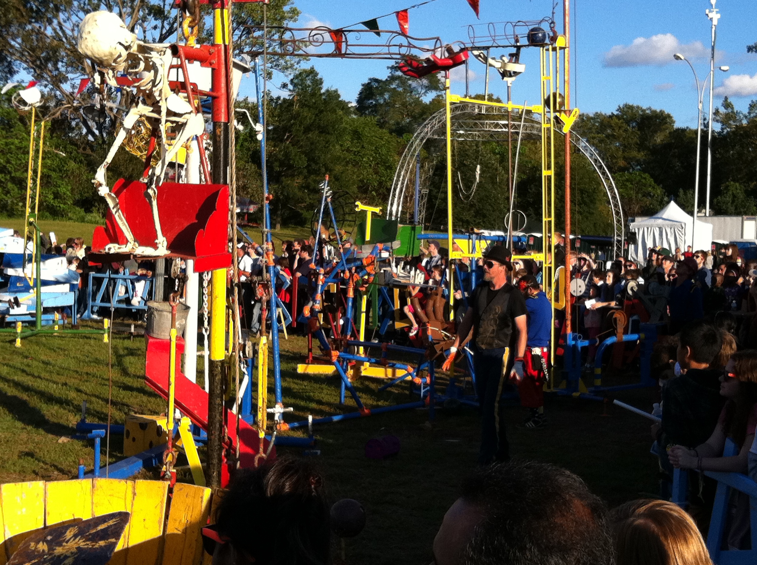 I went to Maker Faire. It's one part technology trade show and one part carnival sideshow.