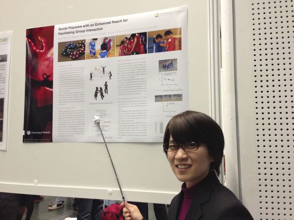 My neighbor Asaki at the poster presentation