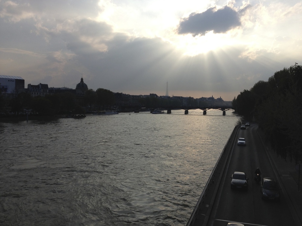 The Seine at dusk