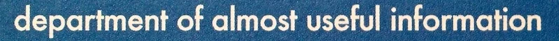 This is an actual business card of mine. Seriously. 