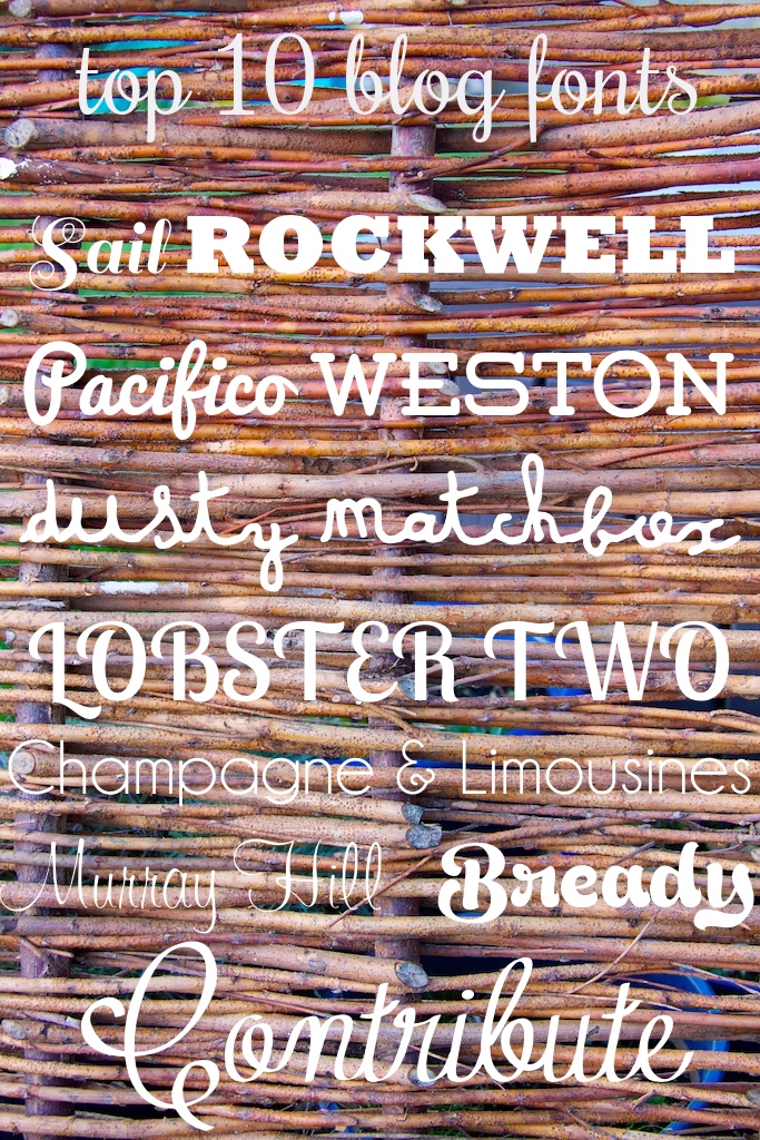 Favourite Fonts