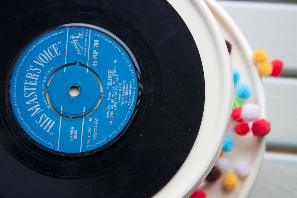 Record Cake Stand