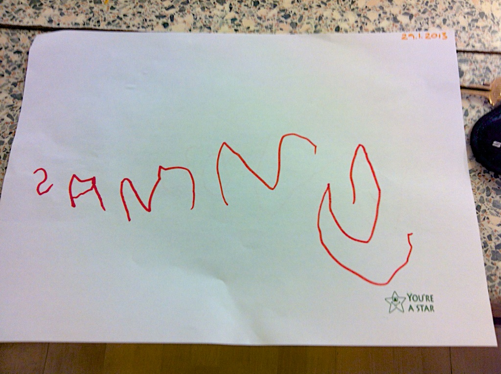 Writing own name - Milestone