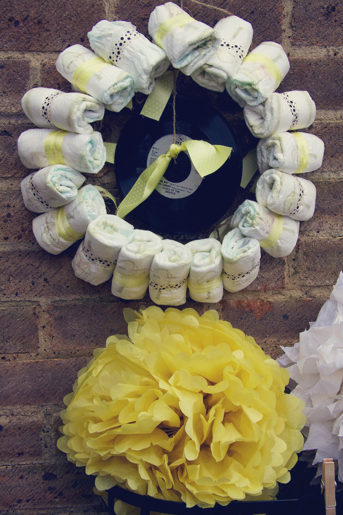 DIY Nappy Wreath