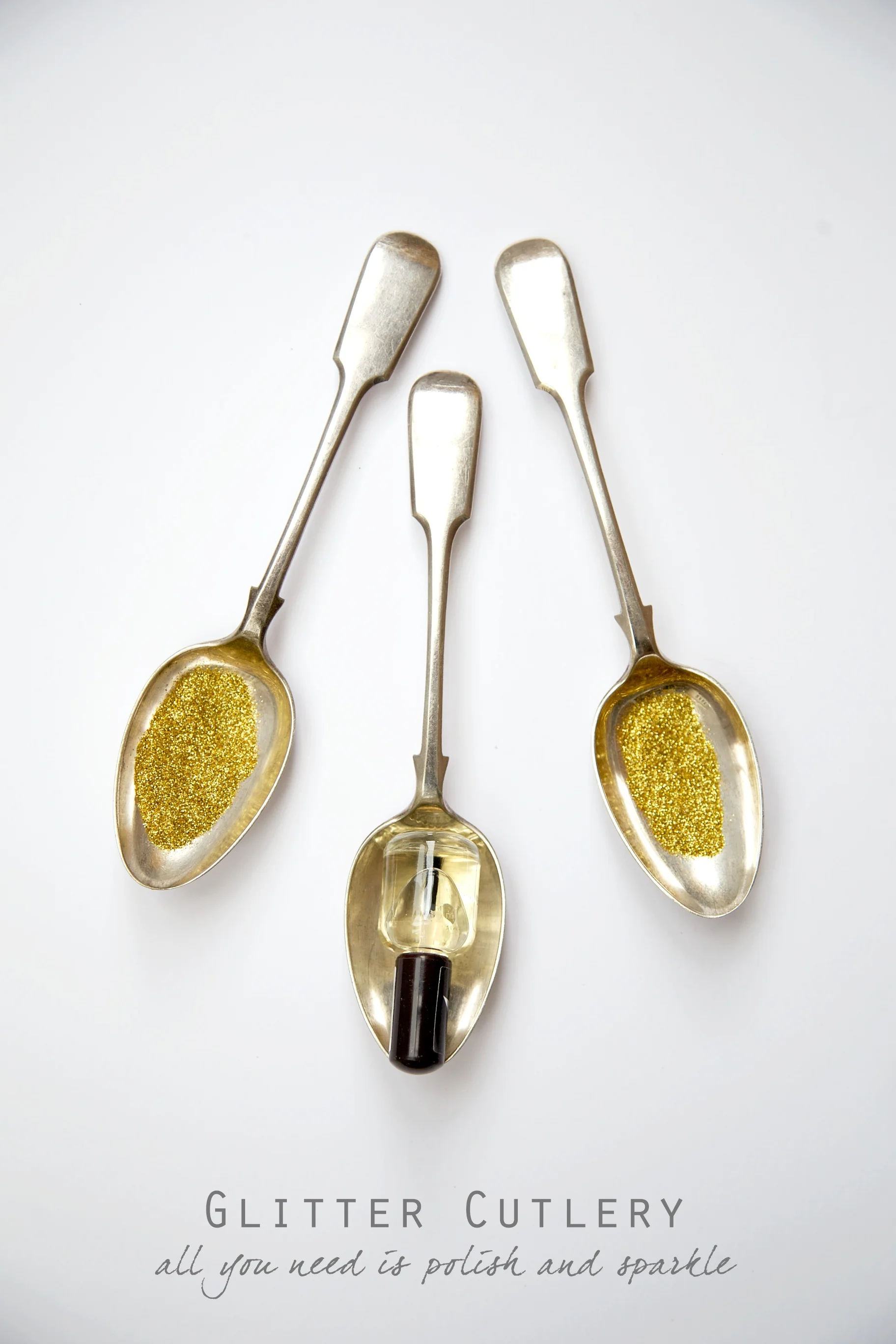 DIY Glitter Cutlery • Capture by Lucy