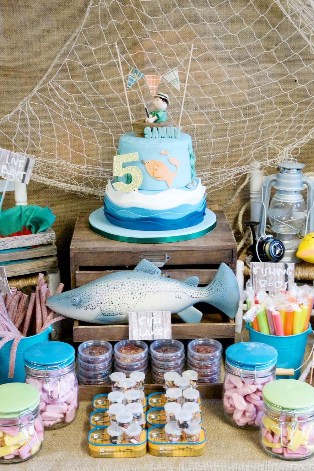 Fishing Themed Party Favors // Gone Fishing Thank You Tags  Fishing  birthday party, Fishing themed birthday party, Boys 1st birthday party ideas