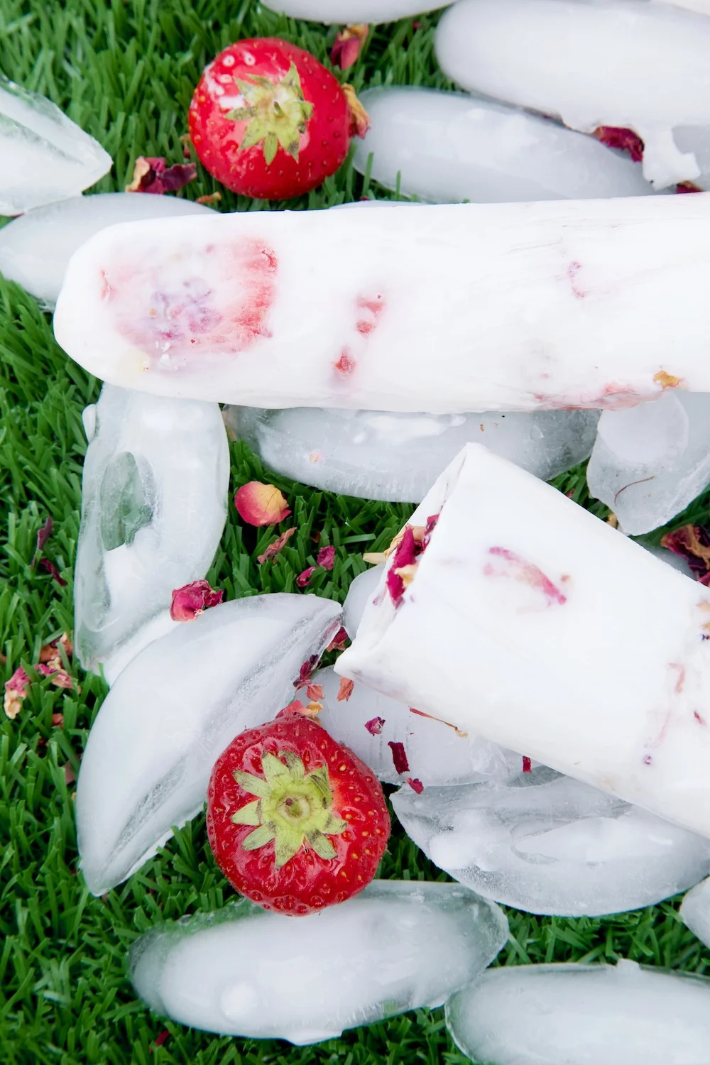 Wimbledon Strawberries and Cream Ice Pops • Capture by Lucy