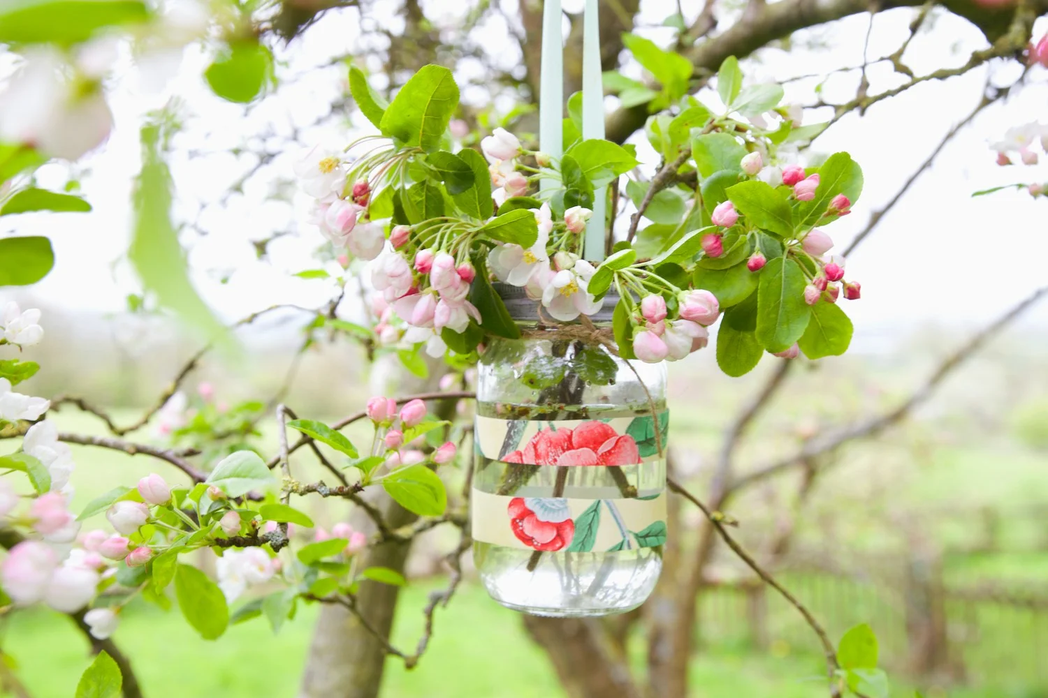 How to style a jam jar vase 3 ways featuring Rose and Grey