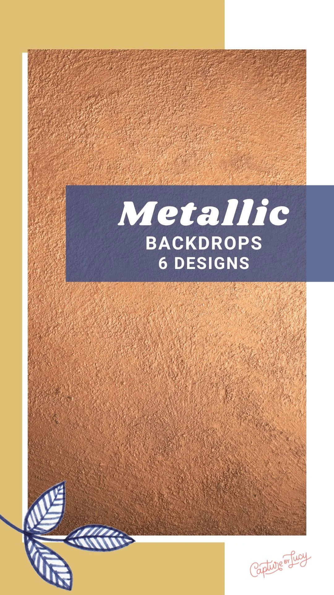 METALLIC Backdrops - 6 designs