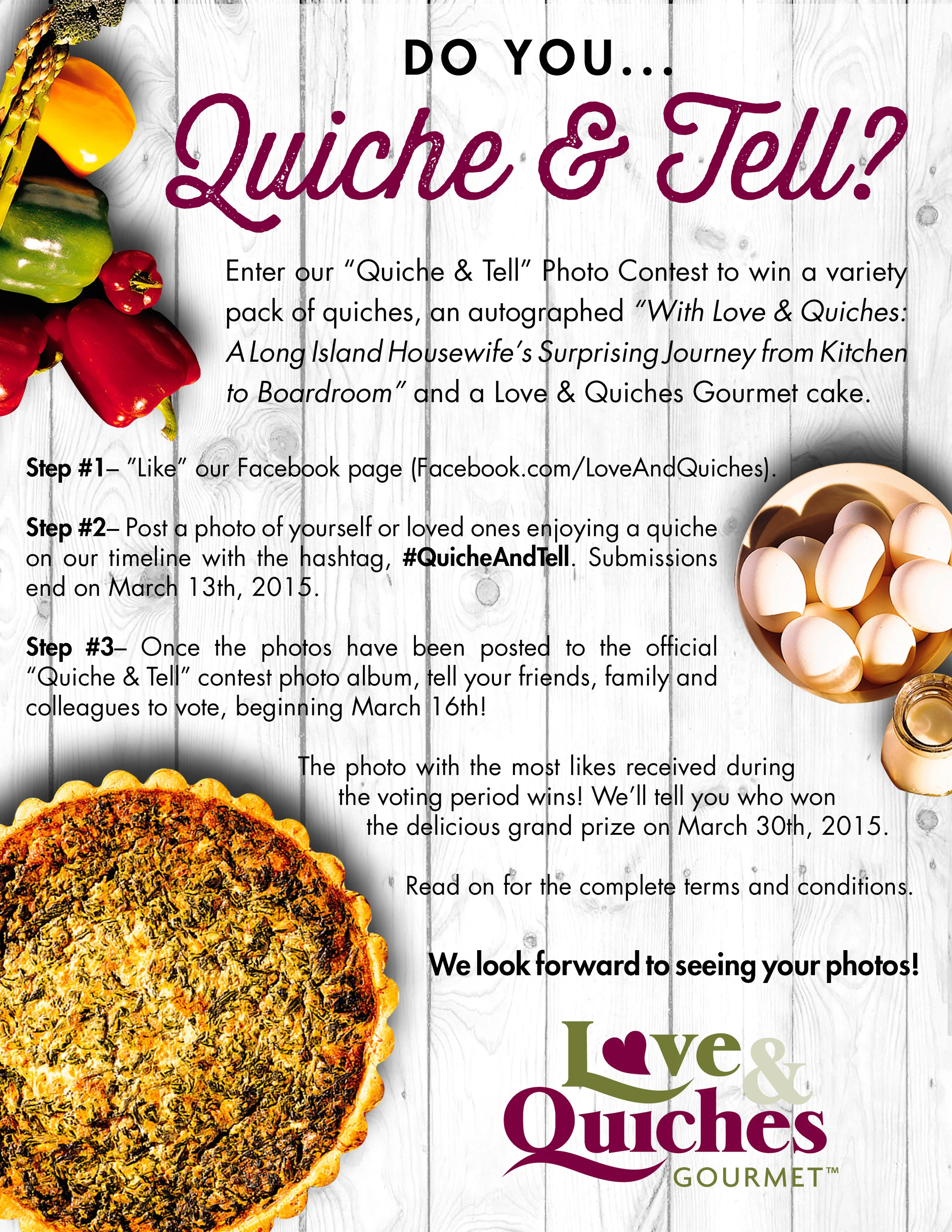 Quiche & Tell Flyer