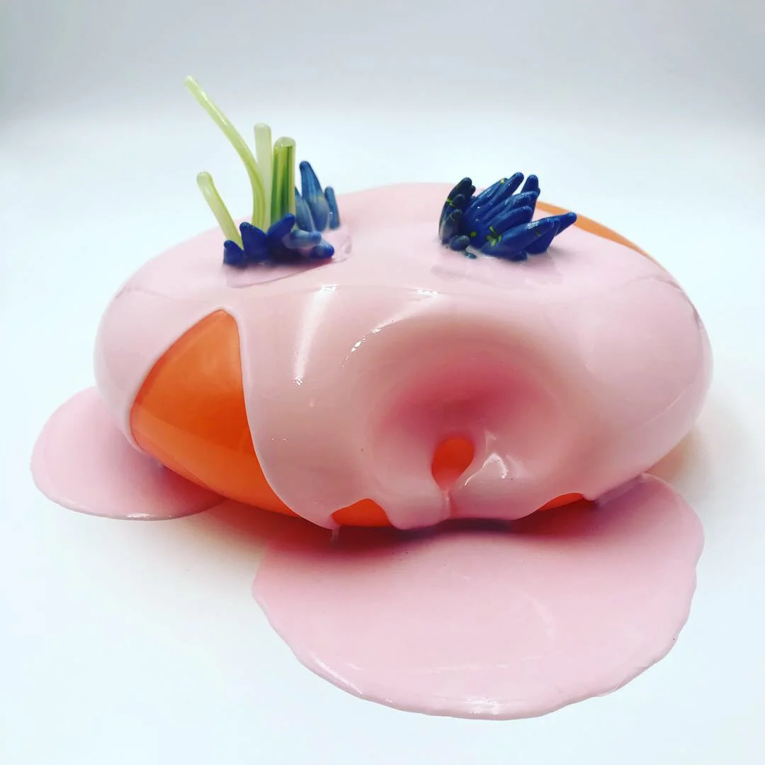 Creme Orange in Pooled Pink