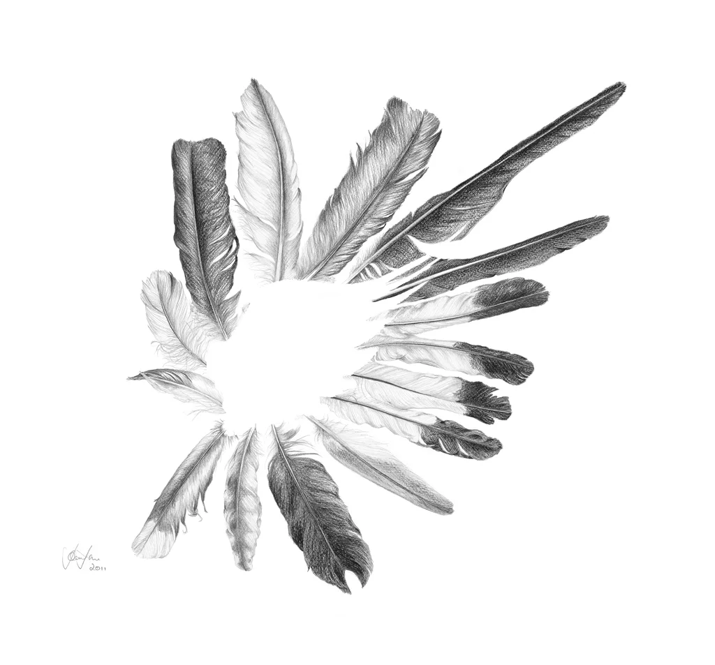 winged silhouette