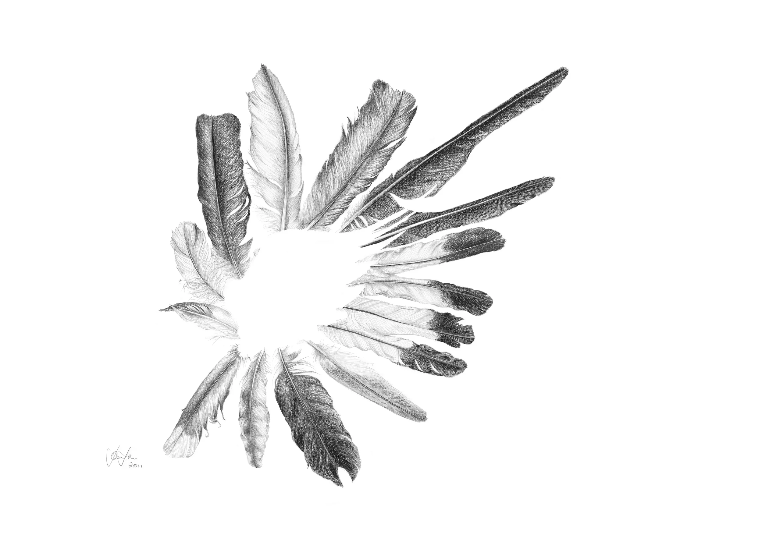 'Angel Mother' 2012, work 76 x 57cm