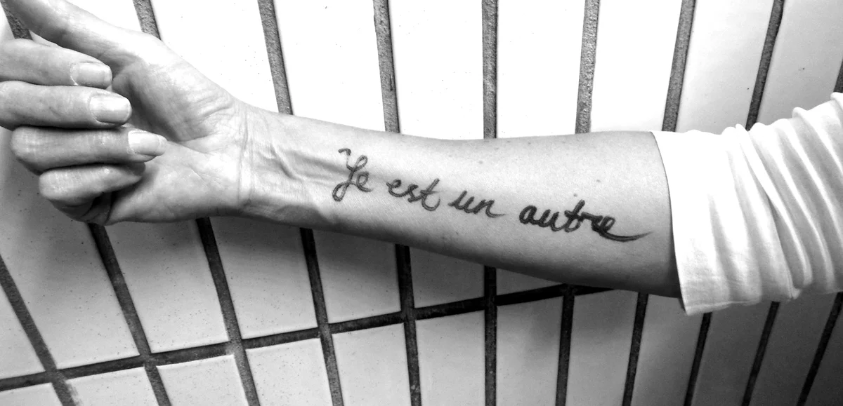 Rimbaud "je est un autre" this arm....
