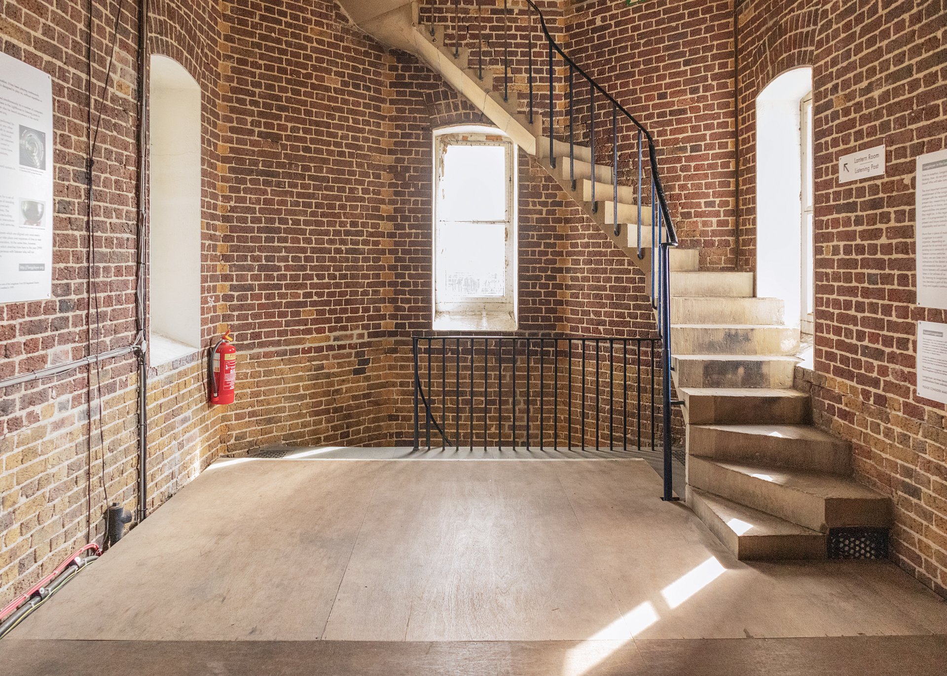 Inside Bow Creek Lighthouse