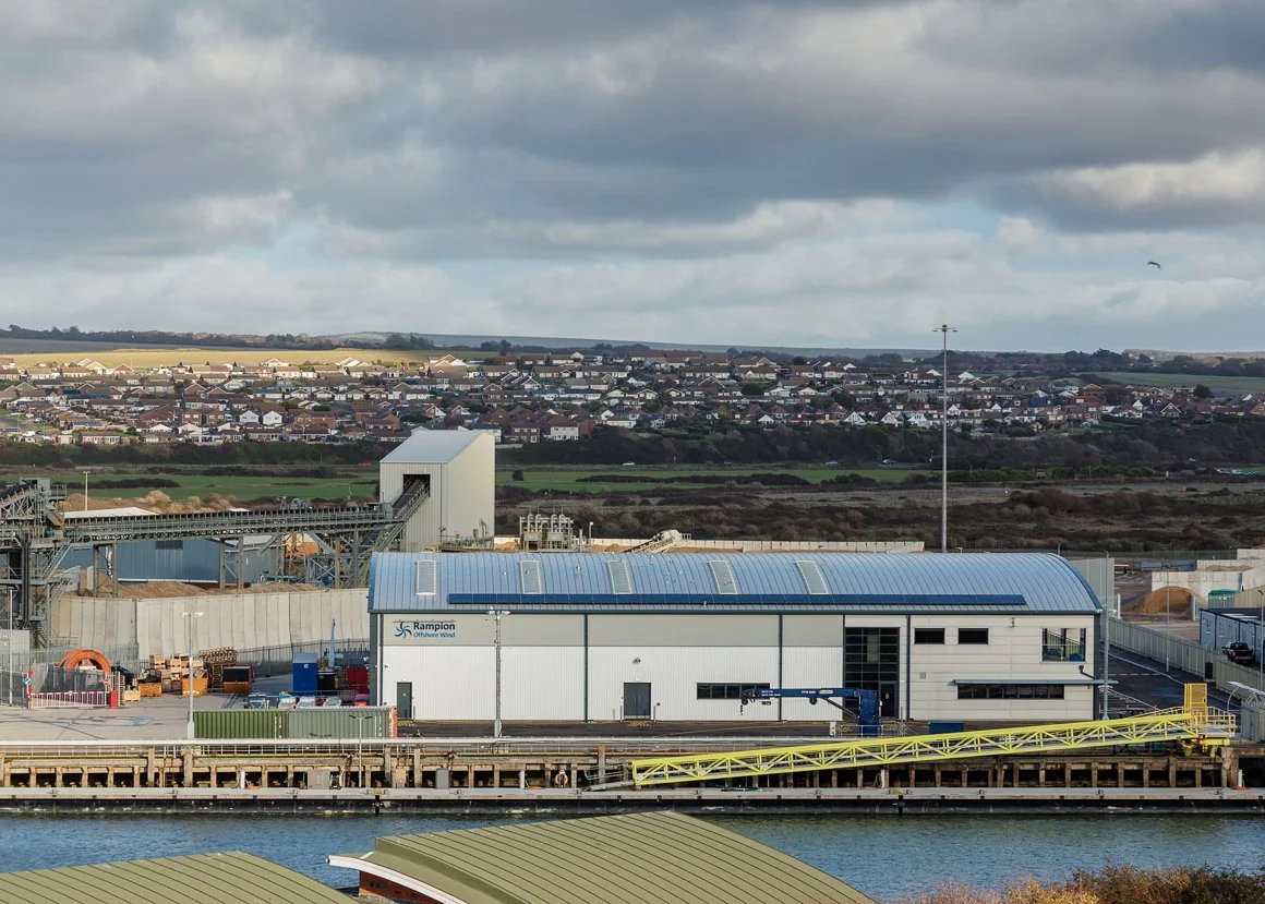 Wind farm maintenance facility in Newhaven Harbour