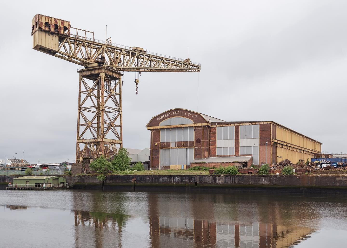 Disused category A listed Titan Crane at Barclay Curle's Clydeholm Yard, Glasgow, Scotland (2023)

It is one of the last four remaining titan or giant cantilever cranes in and around Glasgow City and this one in Whiteinch on the north bank of the riv