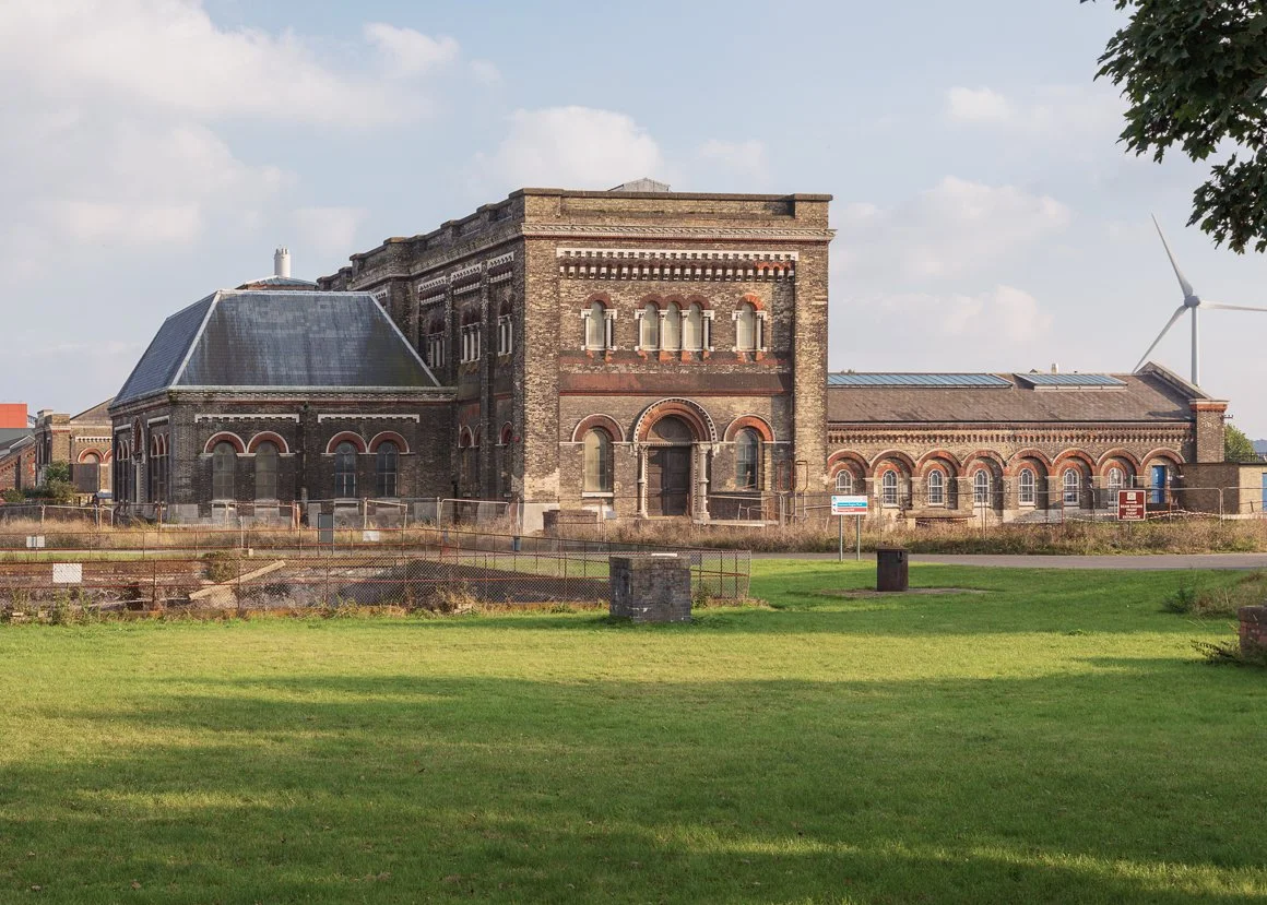 The old engine house at Crossness Sewage Treatment Works near Belvedere
