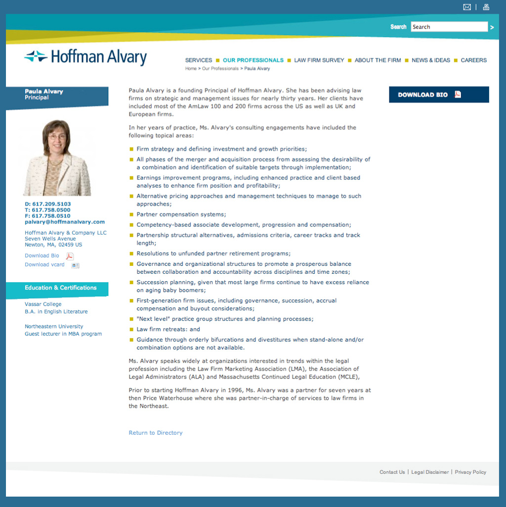 Hoffman Alvary Website