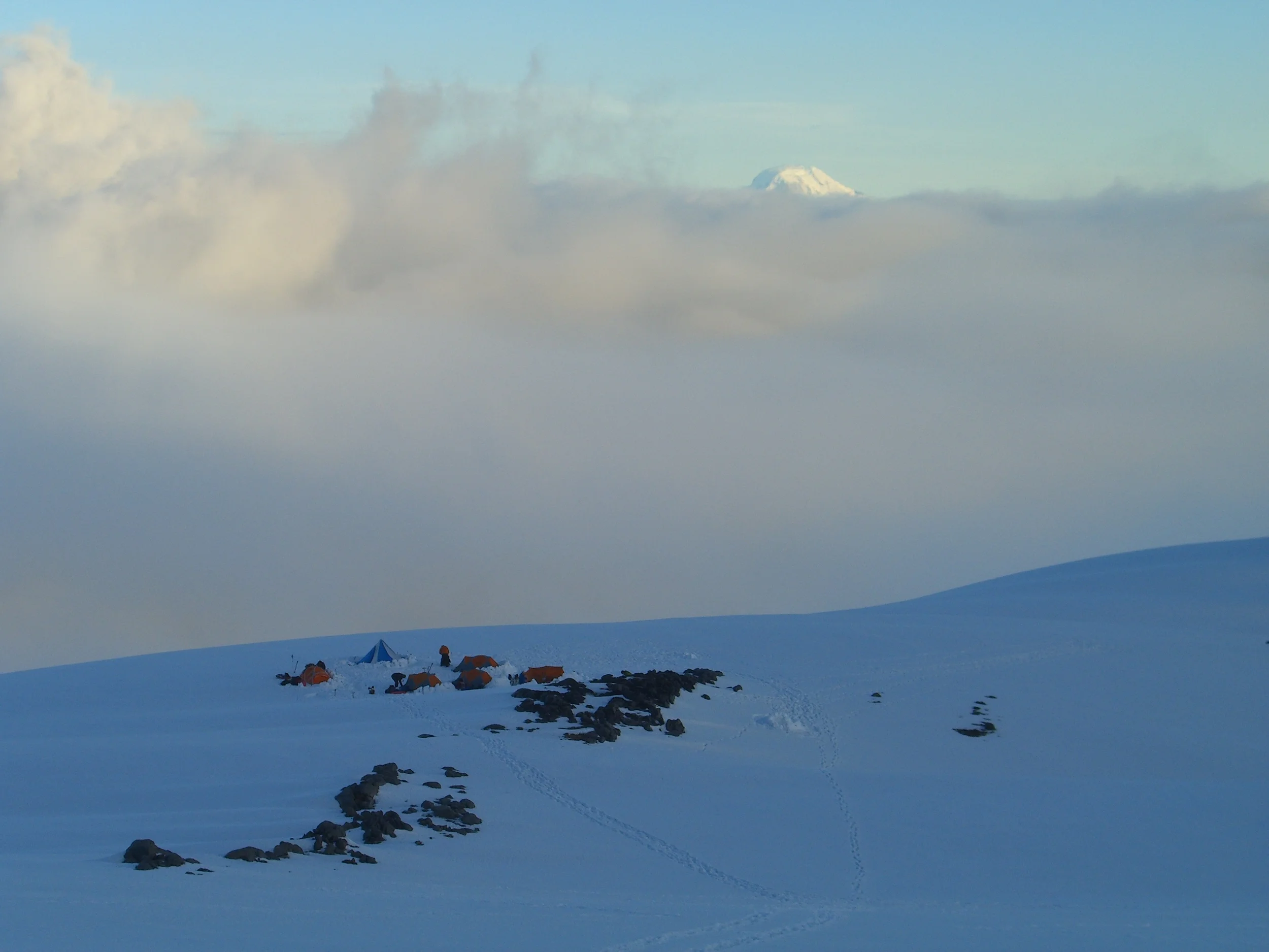 Camp on Mt. Rainier, 2008