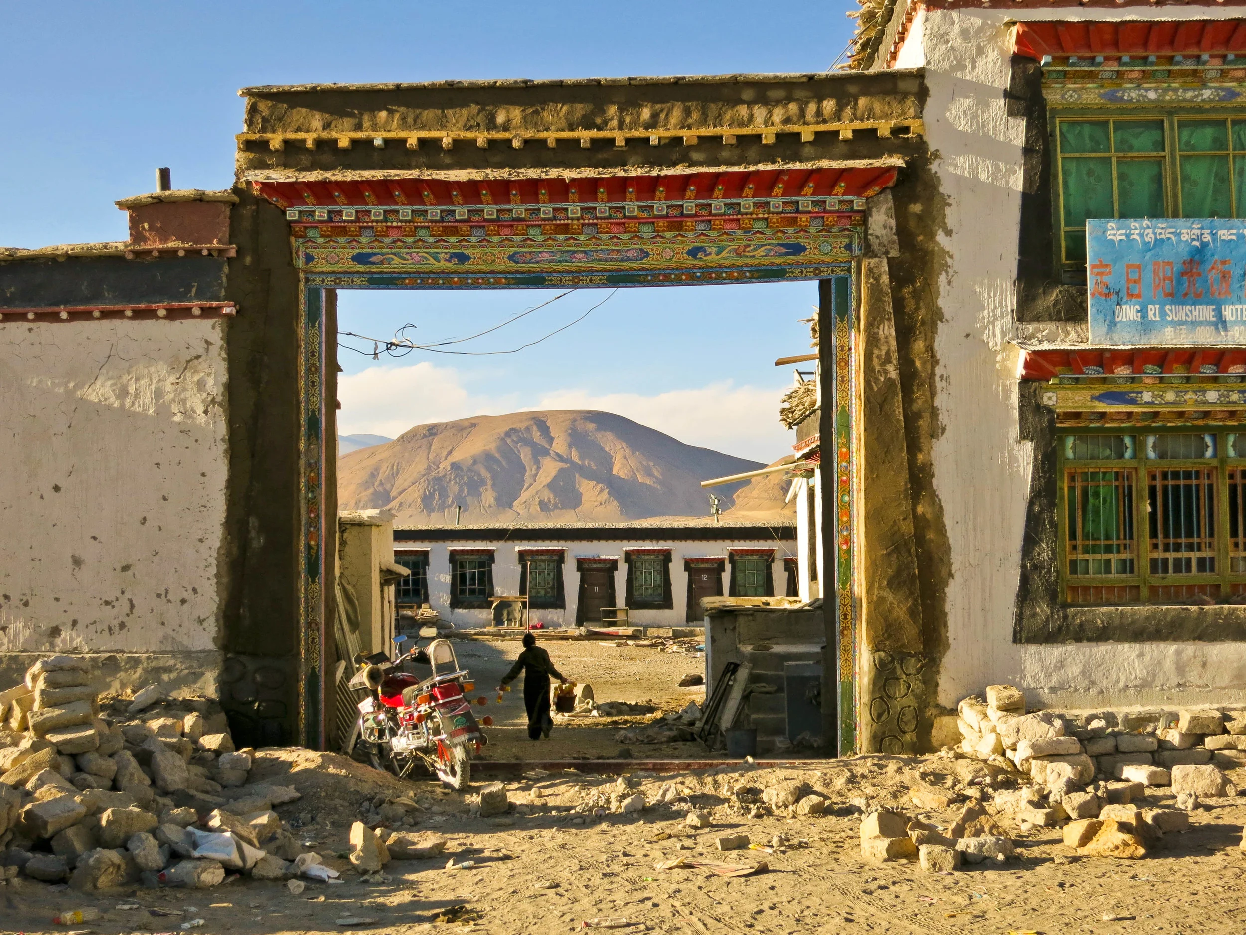 Tibetan doorway, Everest, 2013