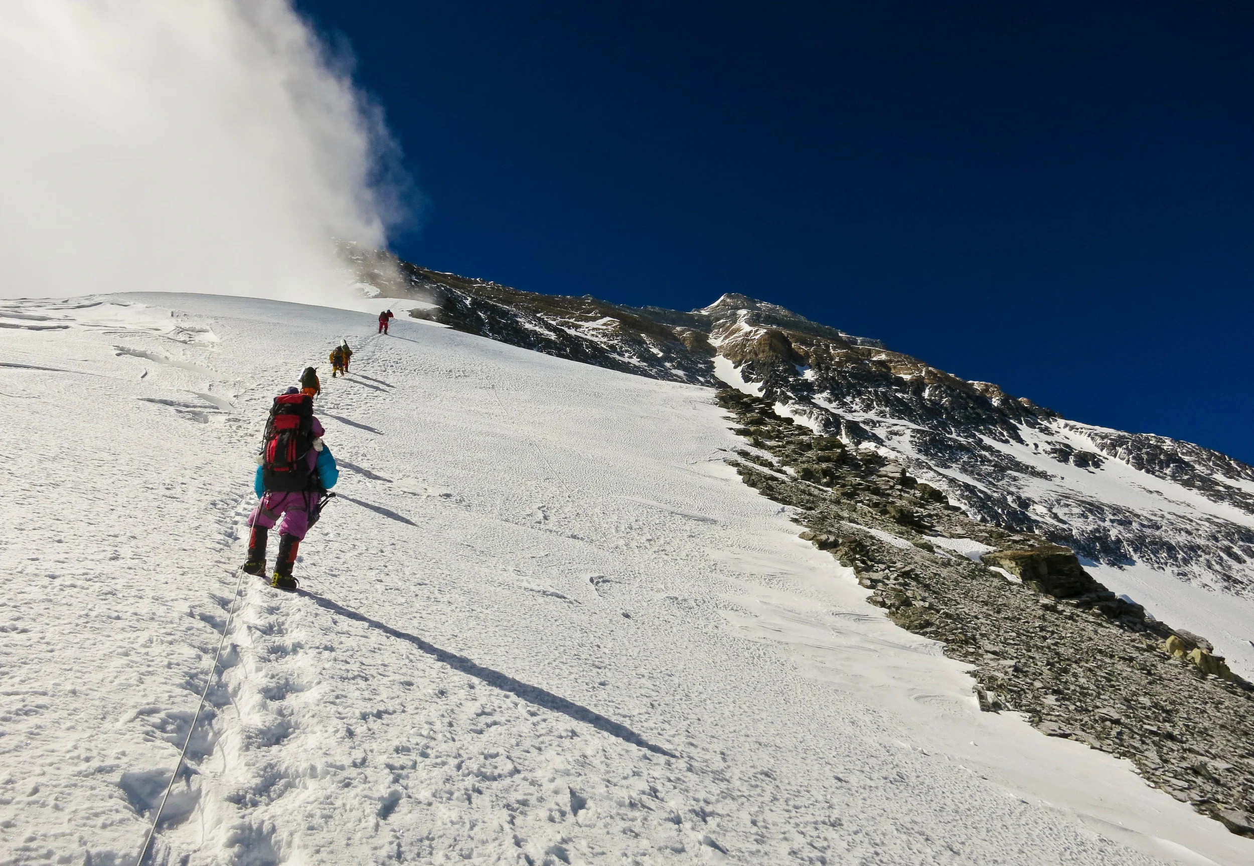 Up to Camp 2, Everest, 2013