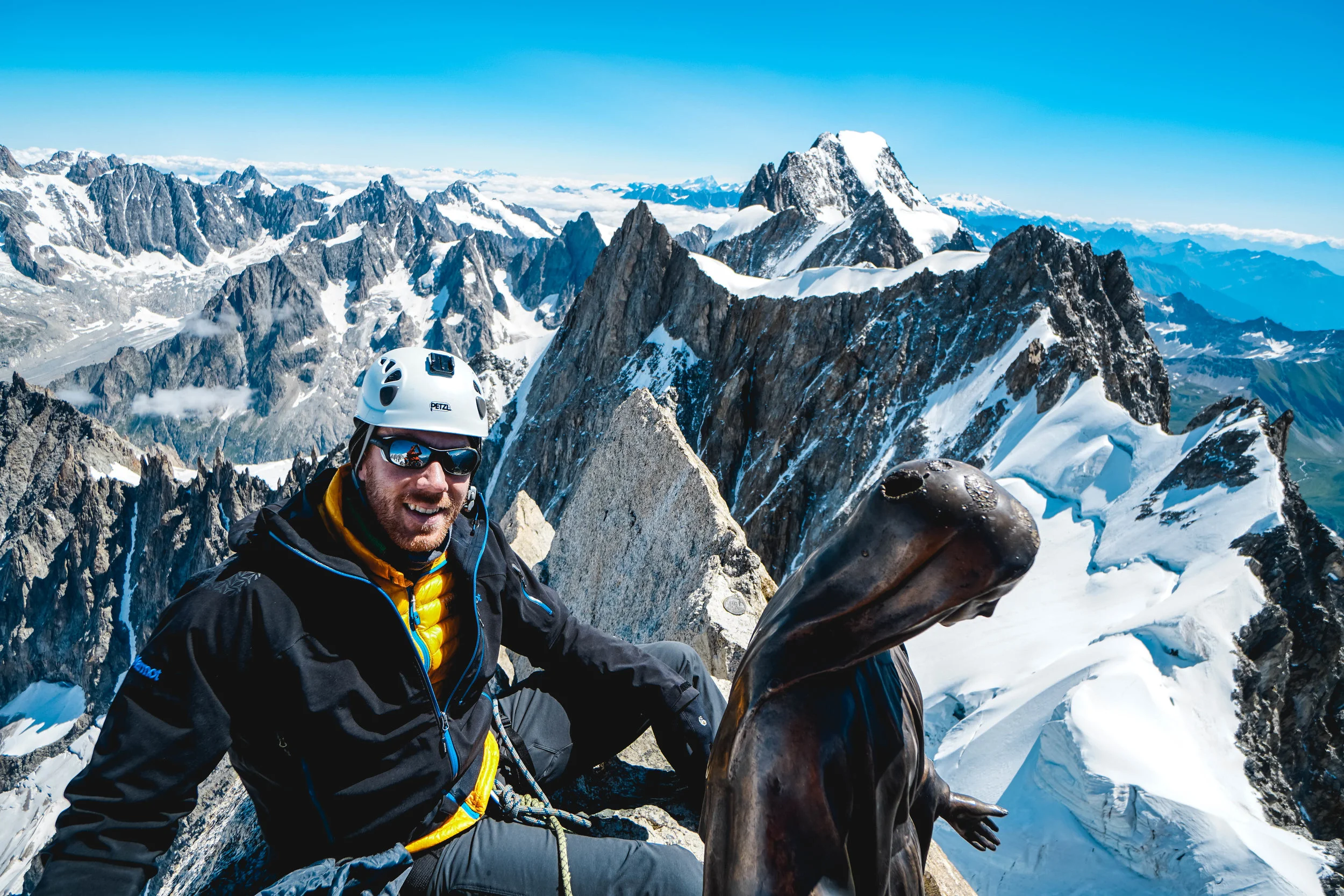 Summit of Dent du Géant, Alps, 2017