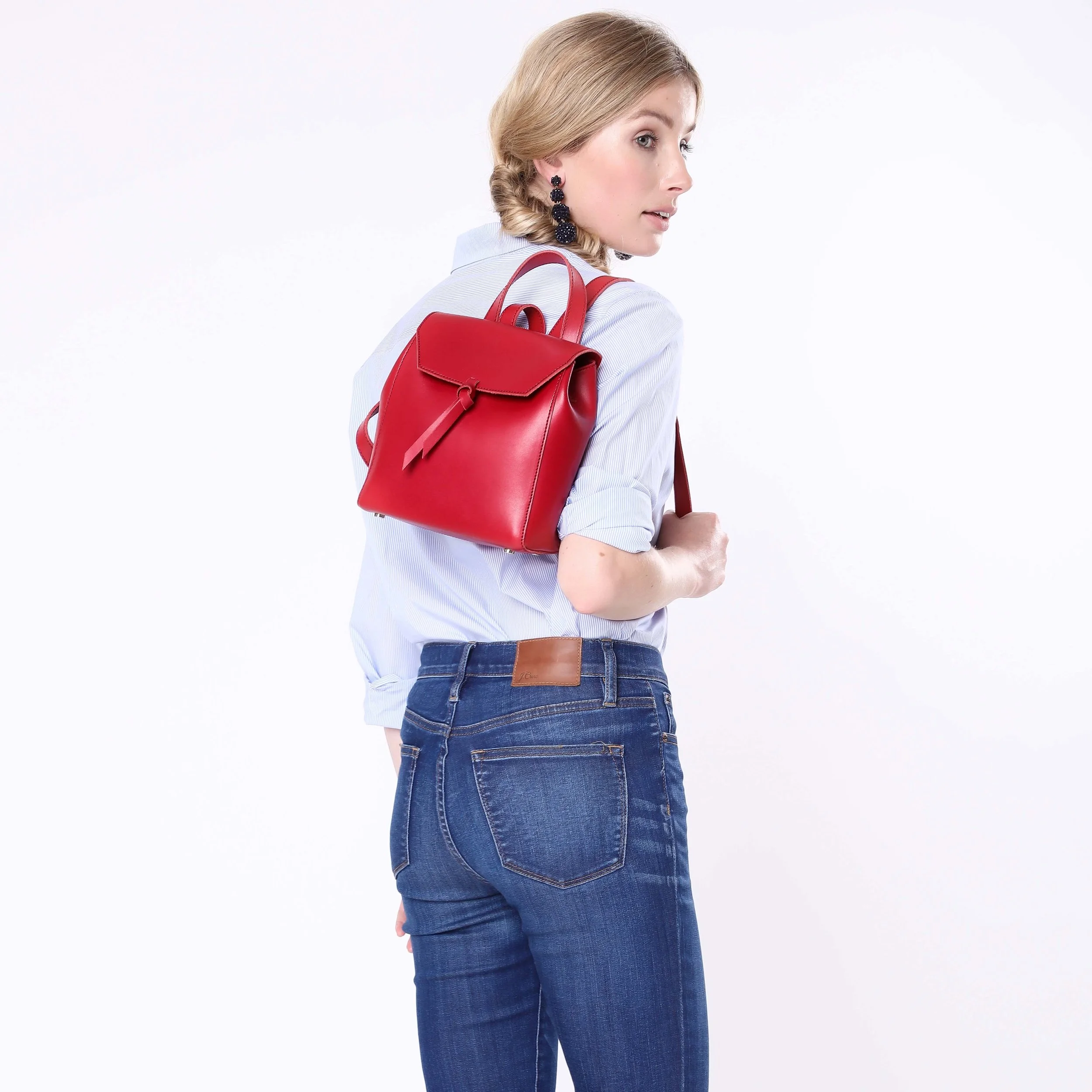 Alexandra de Curtis | Red Mini Backpack