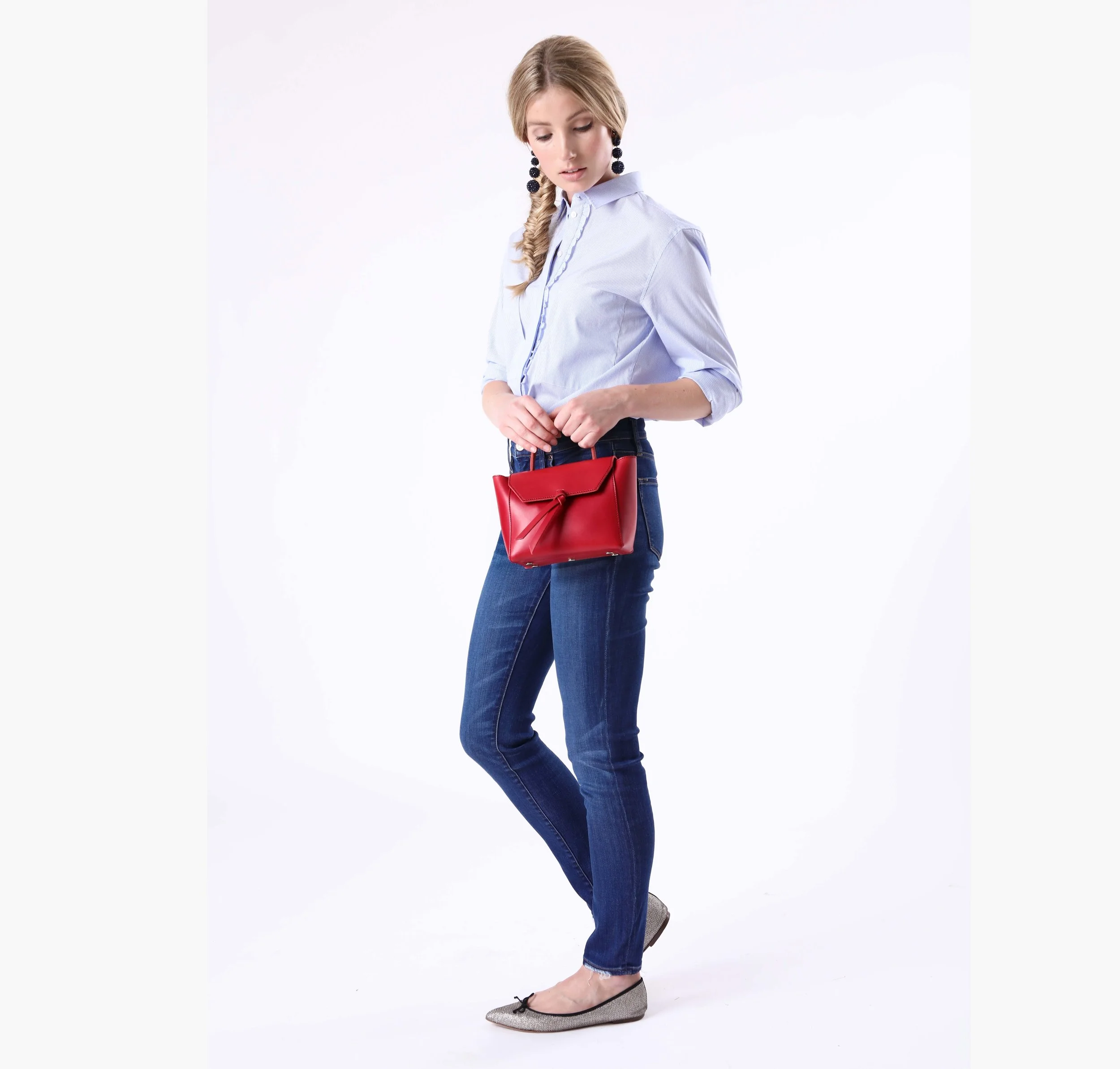 Alexandra de Curtis | Red Mini Satchel