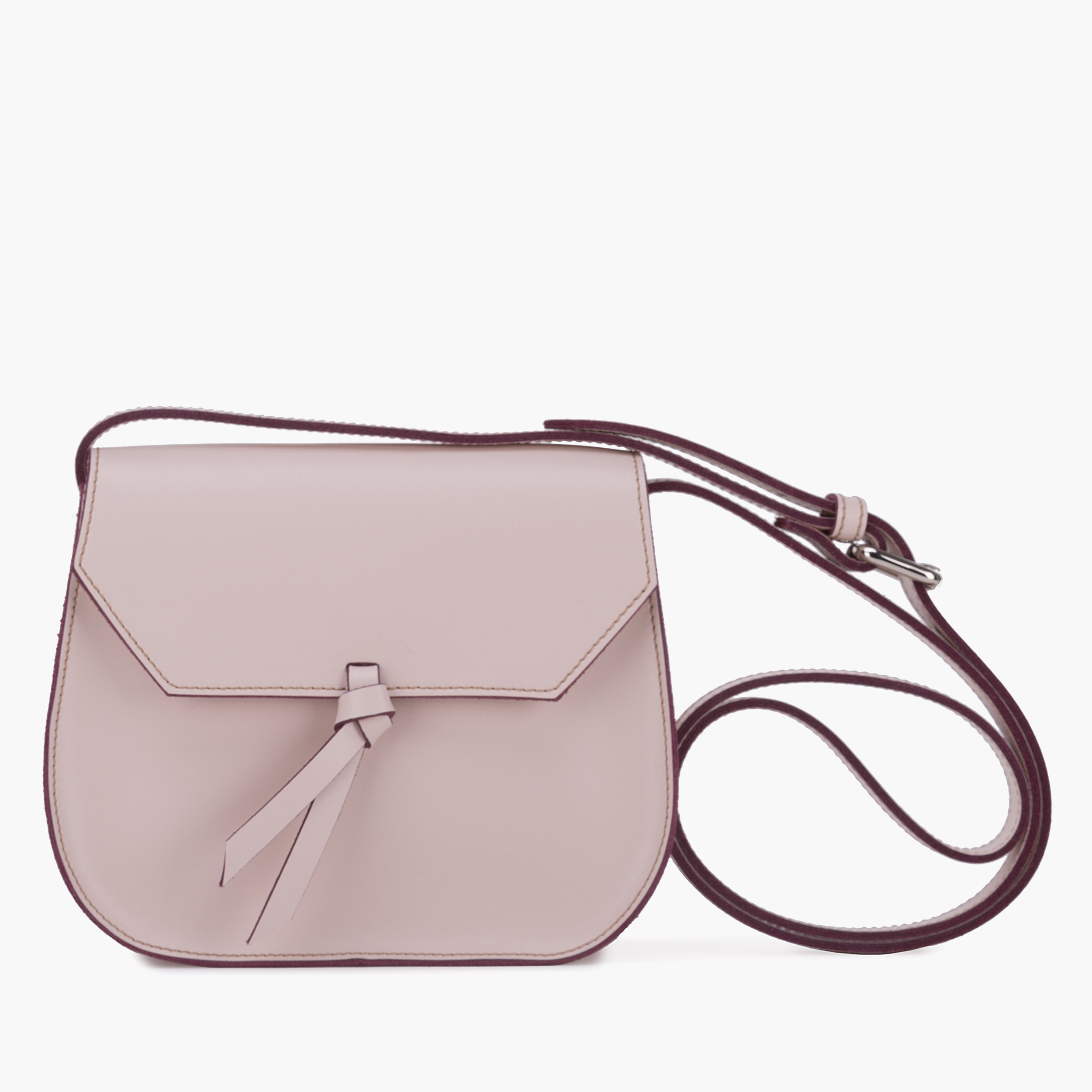 Bright Pink Leather Bag 90s Style Handbag Mother's Day Gift Small Women Handbag Vera Pelle Leather Cross-body Bag Bags & Purses Handbags Crossbody Bags 