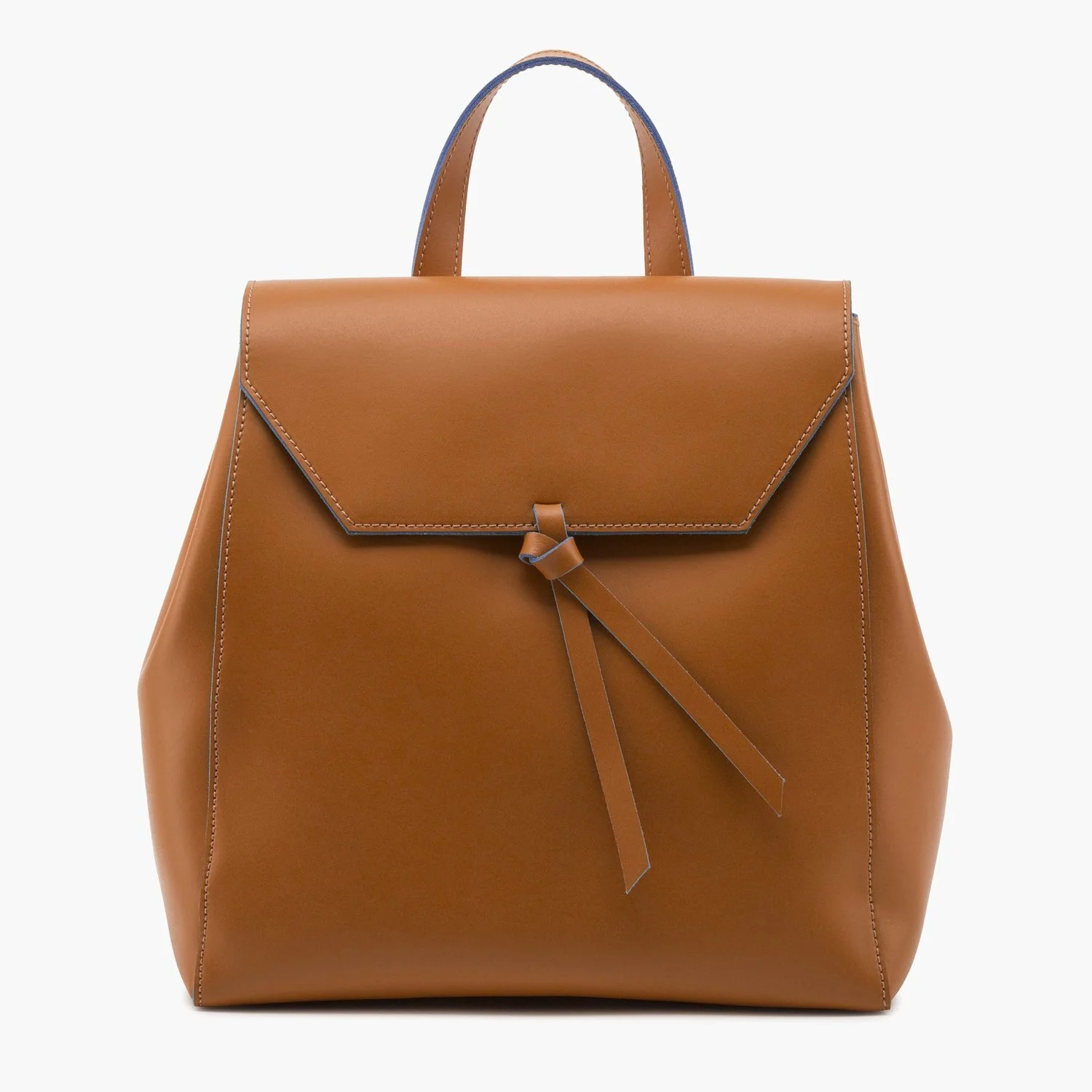 cognac backpack purse