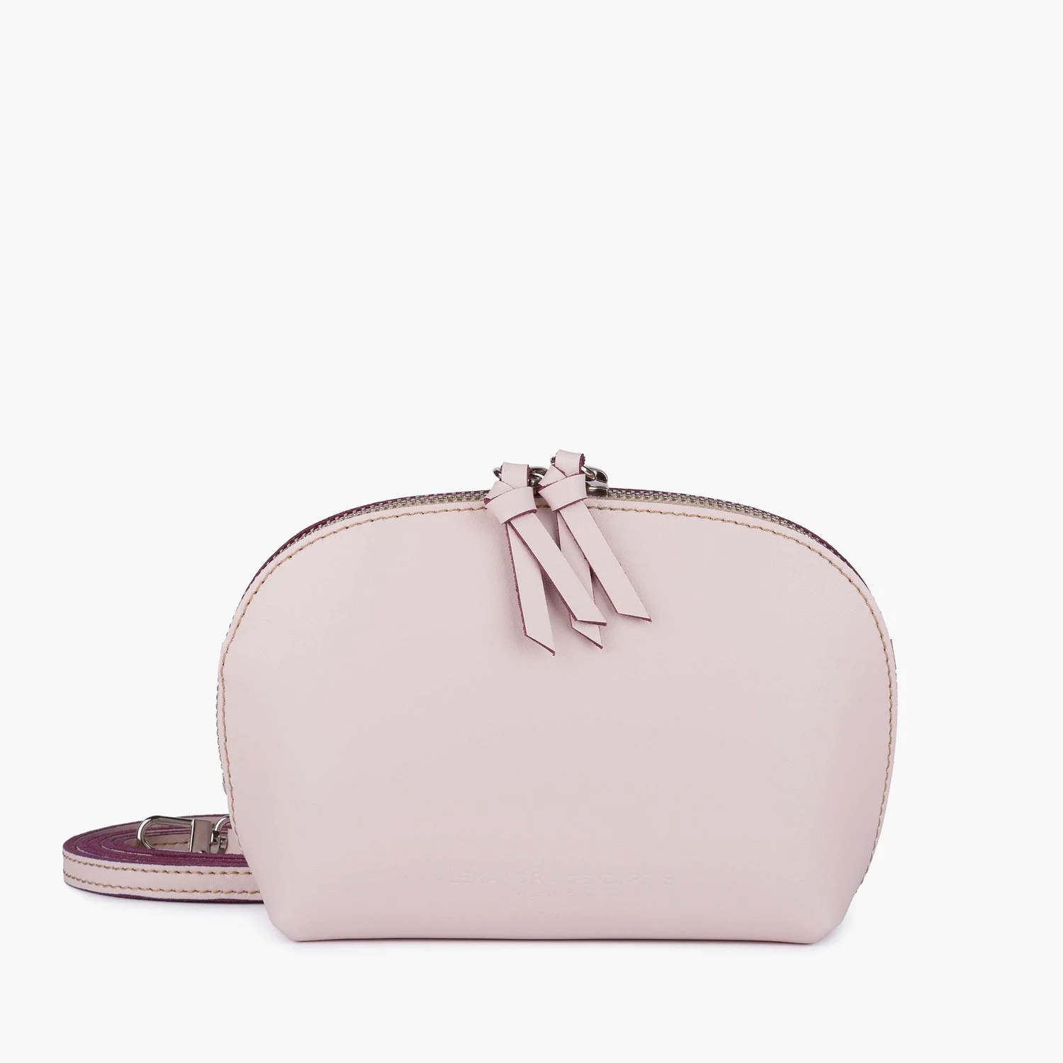 blush colored purse