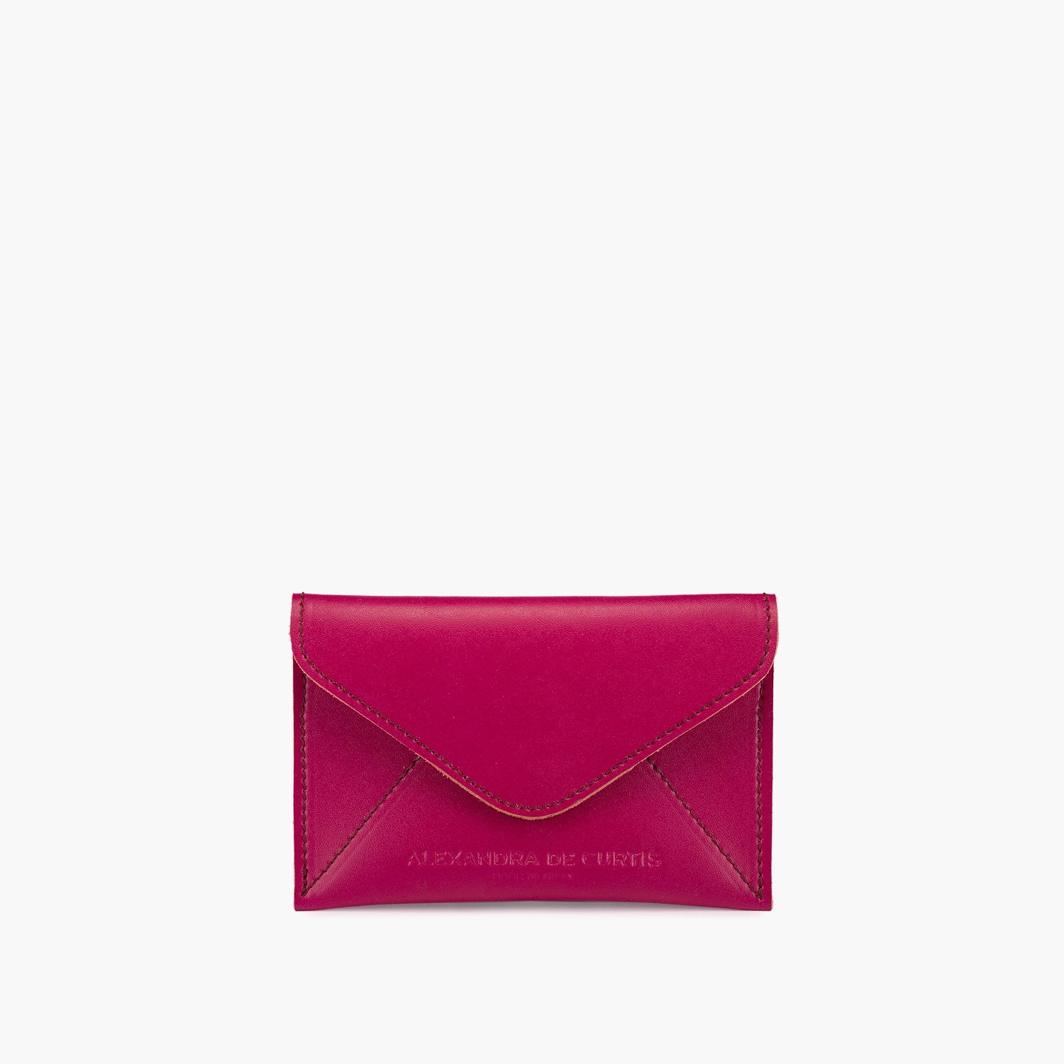 Envelope Card Holder - Pink — ALEXANDRA DE CURTIS | Italian Leather ...